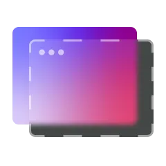 Pink and purple gradient email screenshot icon
