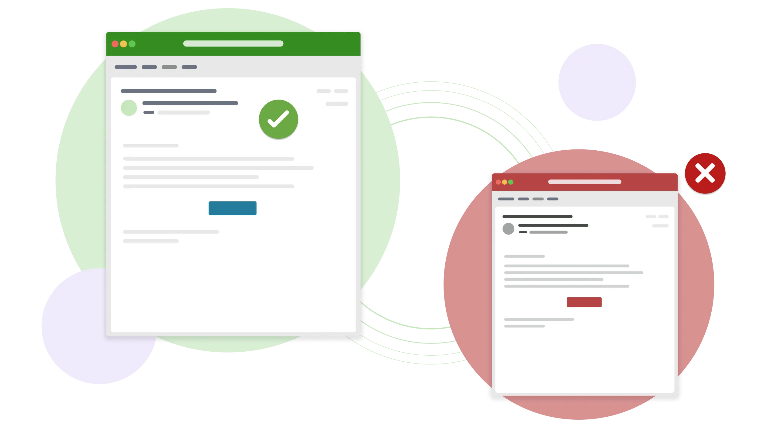 Email windows pass and error alerts
