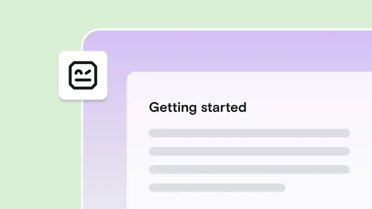 Robot Framework logo on Getting started guide on green background